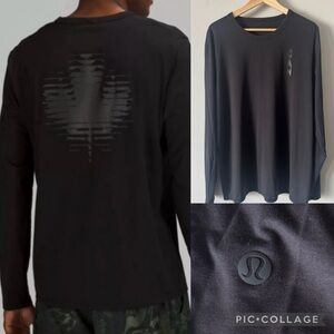 Lululemon Team Canada The Fundamental Men's Long Sleeve Shirt Black XL COC logo